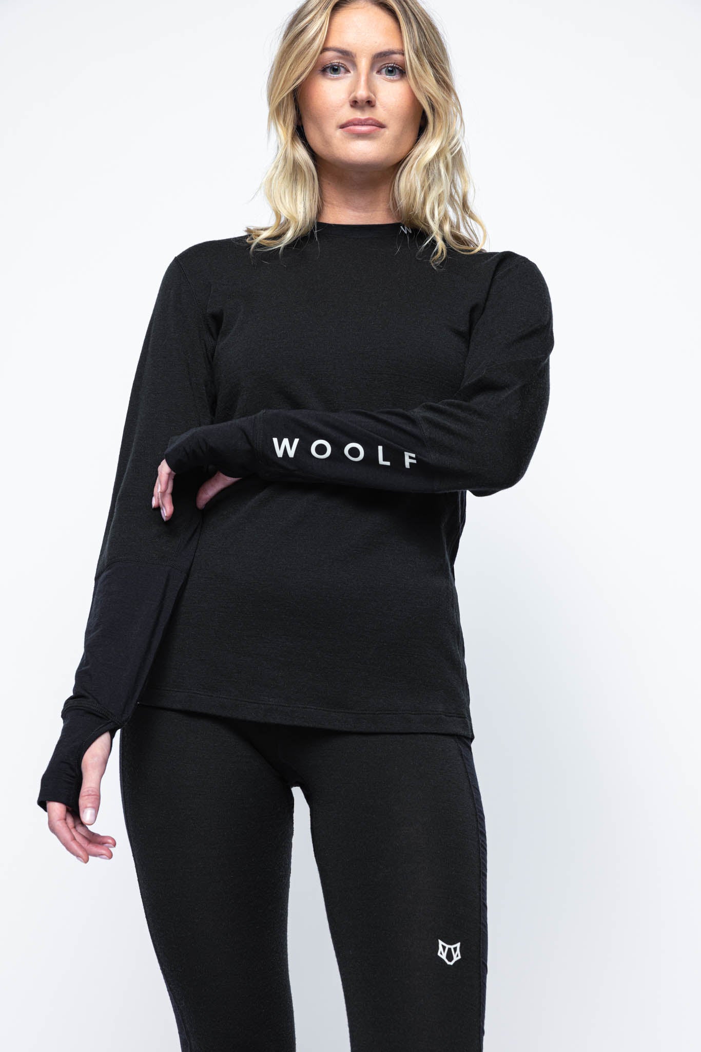 Snerte LS Crew | Moisture-Wicking Merino Wool Base Layer Women\'s Long  Sleeve | Woolf Merino