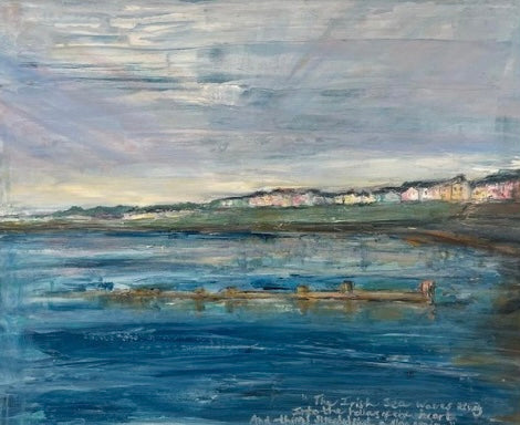 Abstract Seascape Paintings 'Ballyholme Bay'