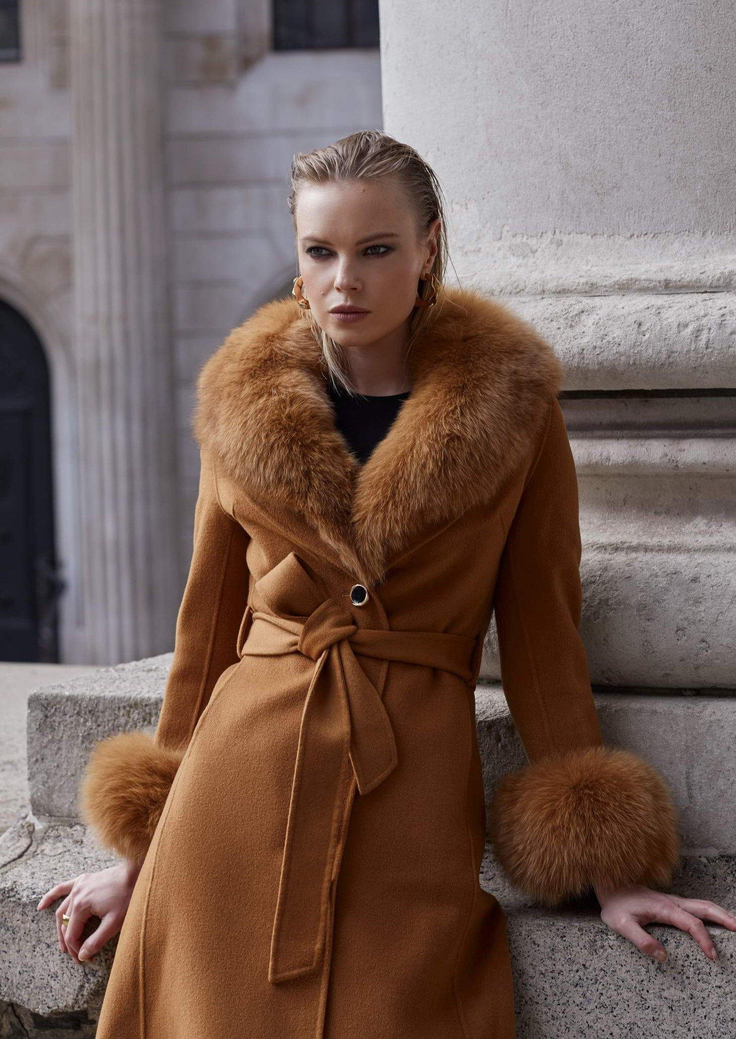 fur collar coat uk