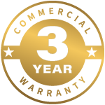 3 year commercial warranty