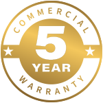 5 year commercial warranty