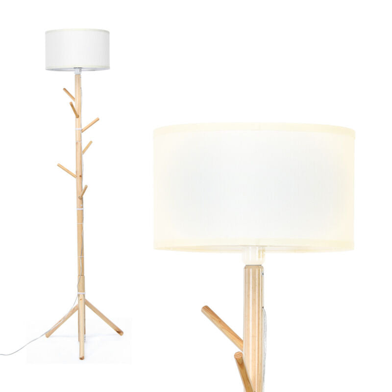 floor lamp with coat hook