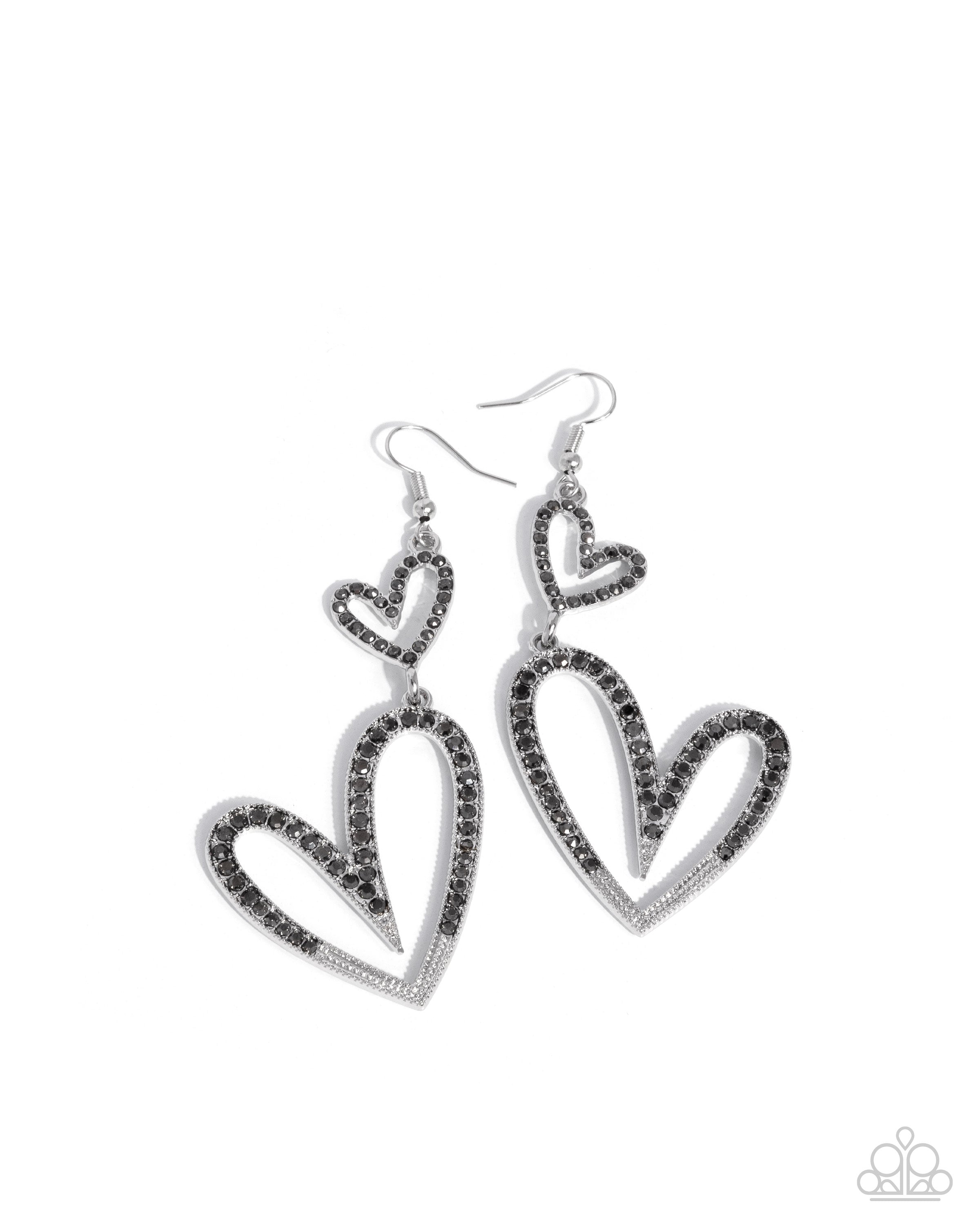 Paparazzi Power Couple - Silver Earrings