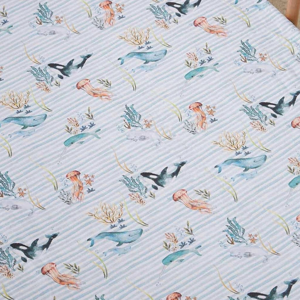 Snuggle Hunny, Fitted Cot Sheet, Safari - Hello & Co - Magasin de bébé