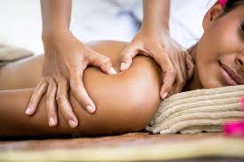 deeply relaxing back, neck and shoulder massage at Sabrina's beauty room