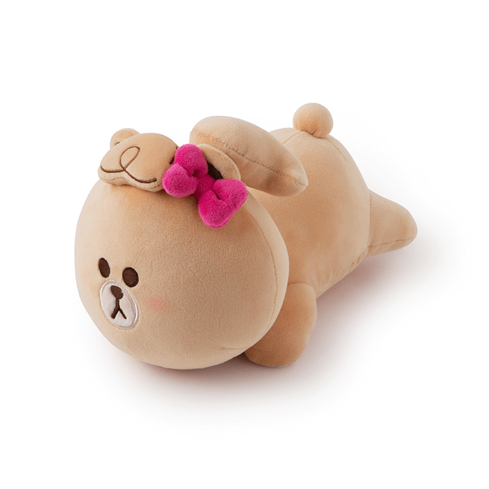 BROWN & FRIENDS CHOCO MINI FRIENDS FRONT SLEEPING CUSHION – LINE FRIENDS  COLLECTION STORE