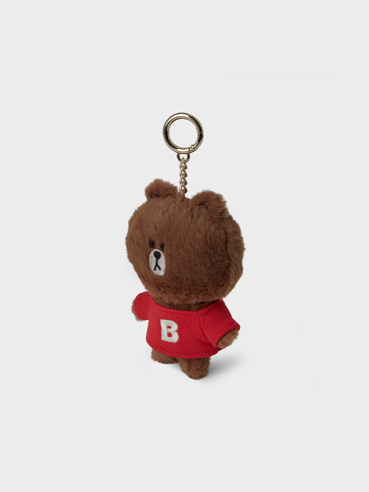 LINE FRIENDS BROWN KEYRING ORIGINAL LEATHER – LINE FRIENDS COLLECTION STORE