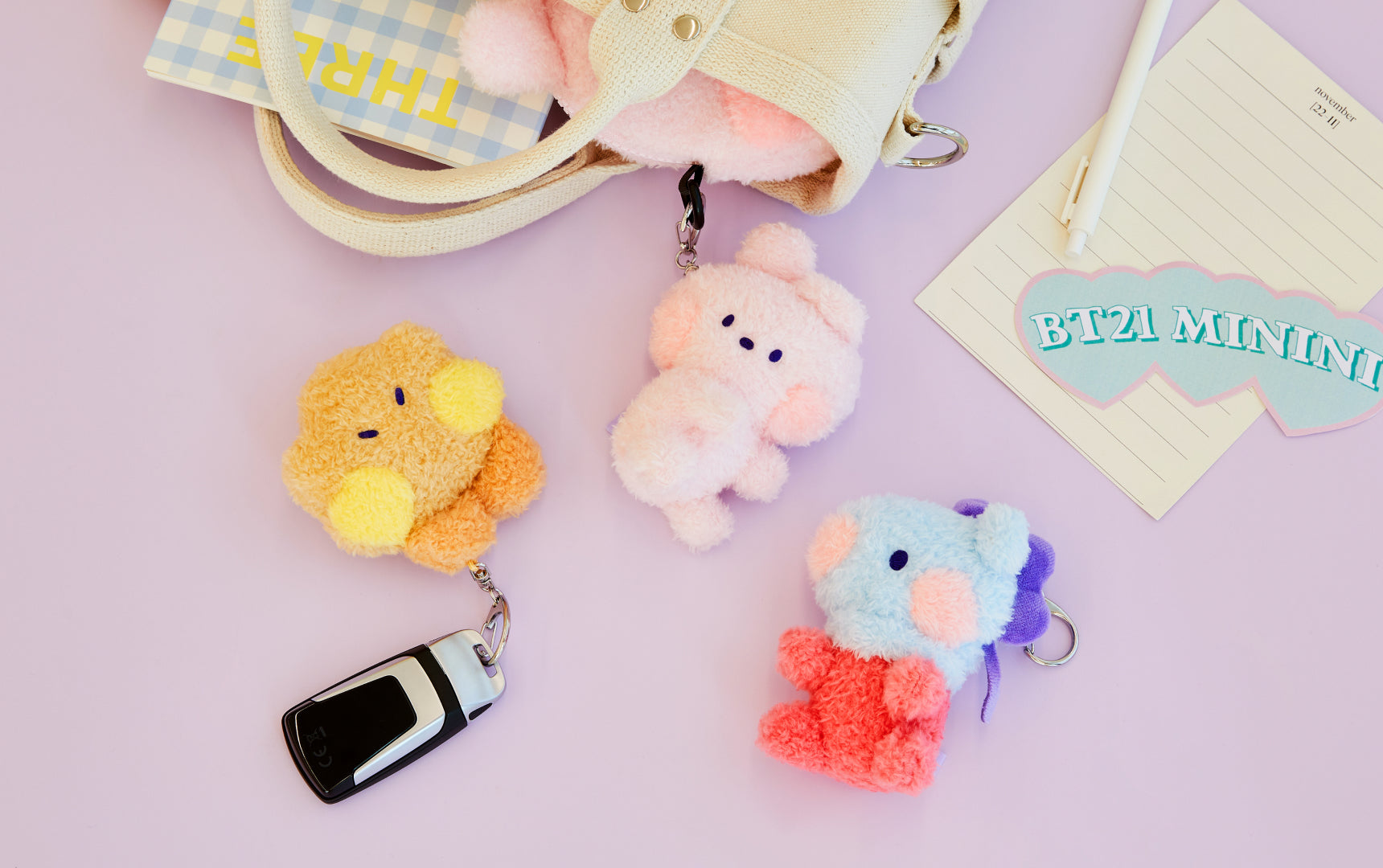 BT21 minini in the car – LINE FRIENDS COLLECTION STORE