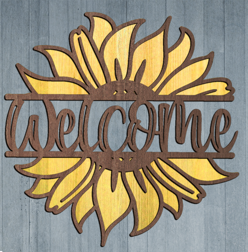 Free Free 271 Sunflower Welcome Sign Svg SVG PNG EPS DXF File