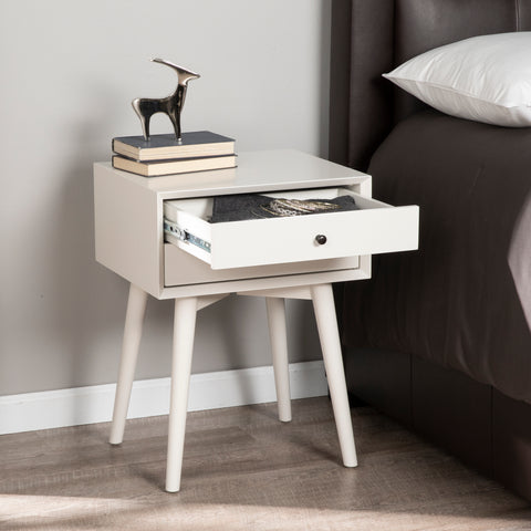 Image of White on white nightstand Image 2