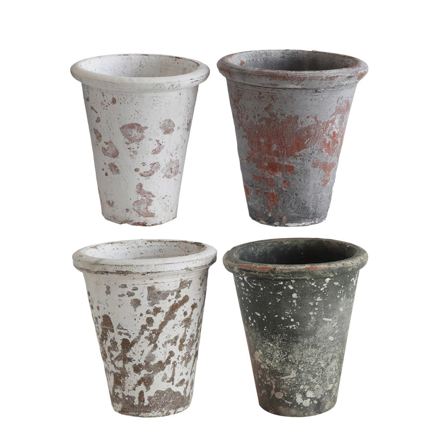 Distressed Clay Planter