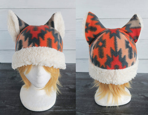 Feathers Cat Fleece Hat - Sherpa Hat – Akiseo