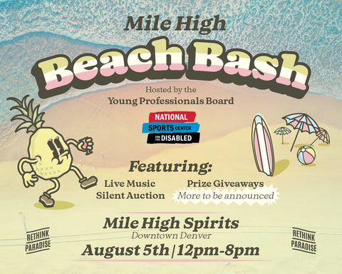 Mile High Beach Bash Event Flyer