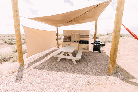 Camping at the great sand dues national park in Colorado 