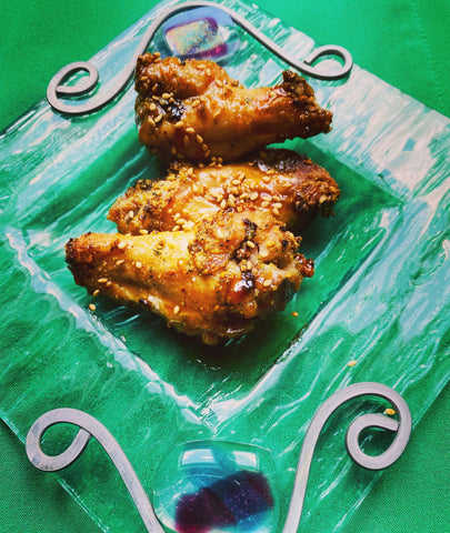 Honey garlic & ginger chicken wings