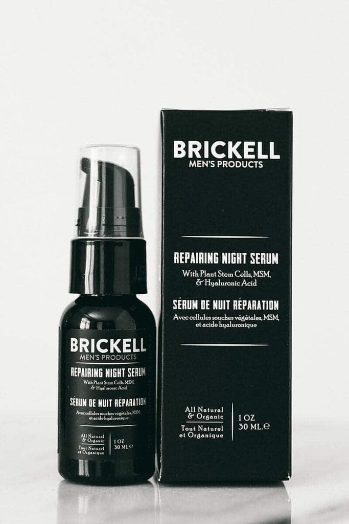 Men's Anti Aging Night Serum - Organic | Brickell Men's Products