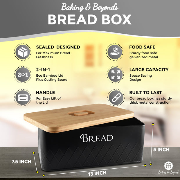 Bread Bin with Bamboo Lid