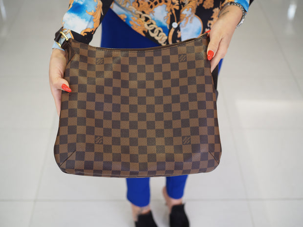 LV BLOOMSBURY GM REVIEW, Damier Ebene Crossbody Laptop Bag