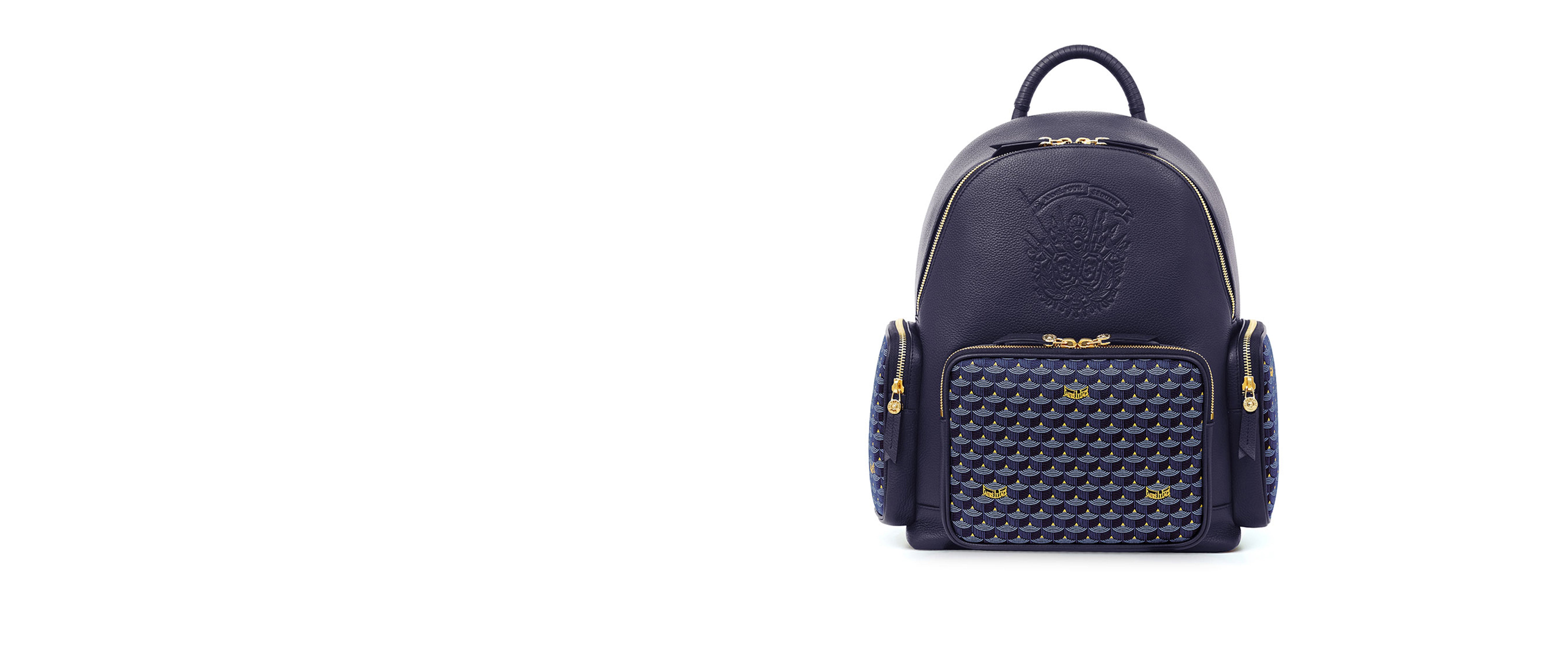 Back up 32 leather weekend bag Fauré Le Page Navy in Leather - 33415232