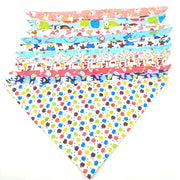 Cotton Dog Bandanas - 30/50pcs in S/M/L/XL Sizes and 50 Colors.
