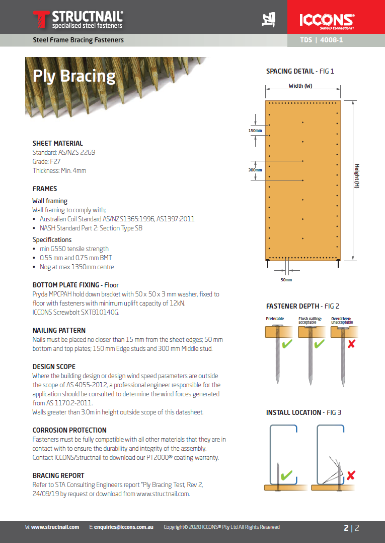 ICCONS Structnail Catalogue Image.