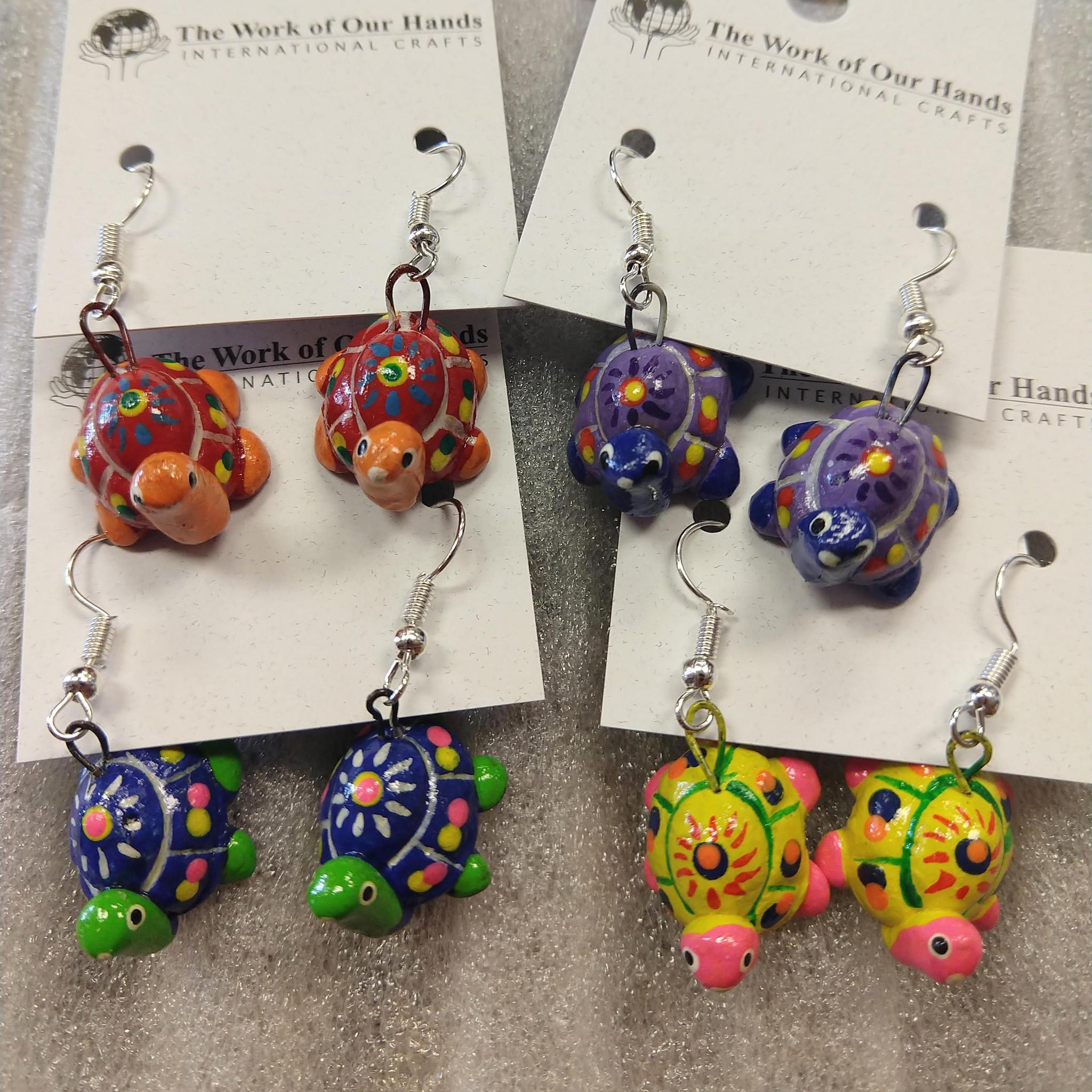 Turtle Ceramic Earrings