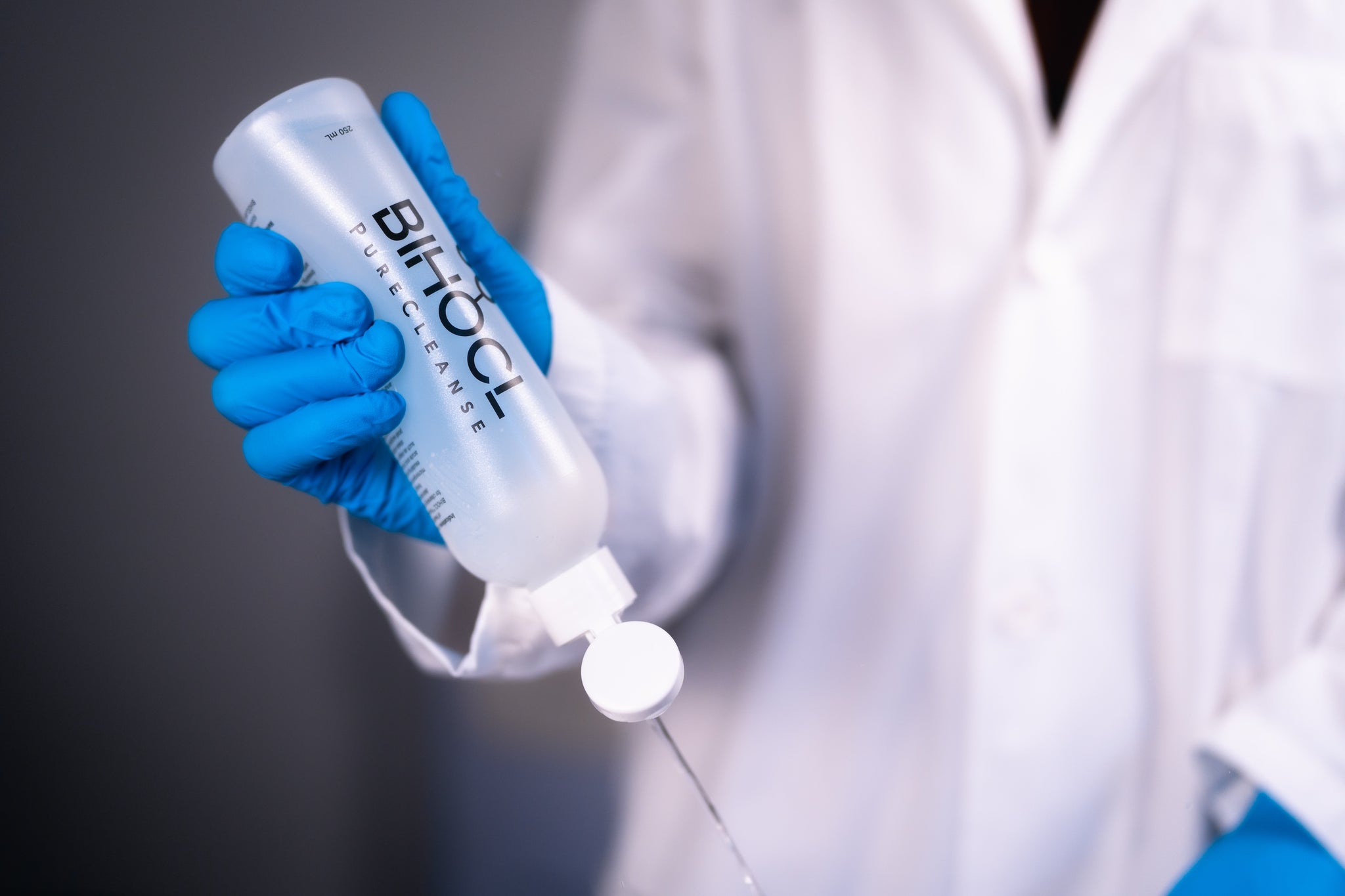 BIHOCL PureCleanse being dispensed by a clinician