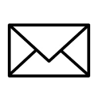 Envelope Outline Vector Icon, Symbol or Logo. Simple Envelope Vector Illustration royalty free illustration