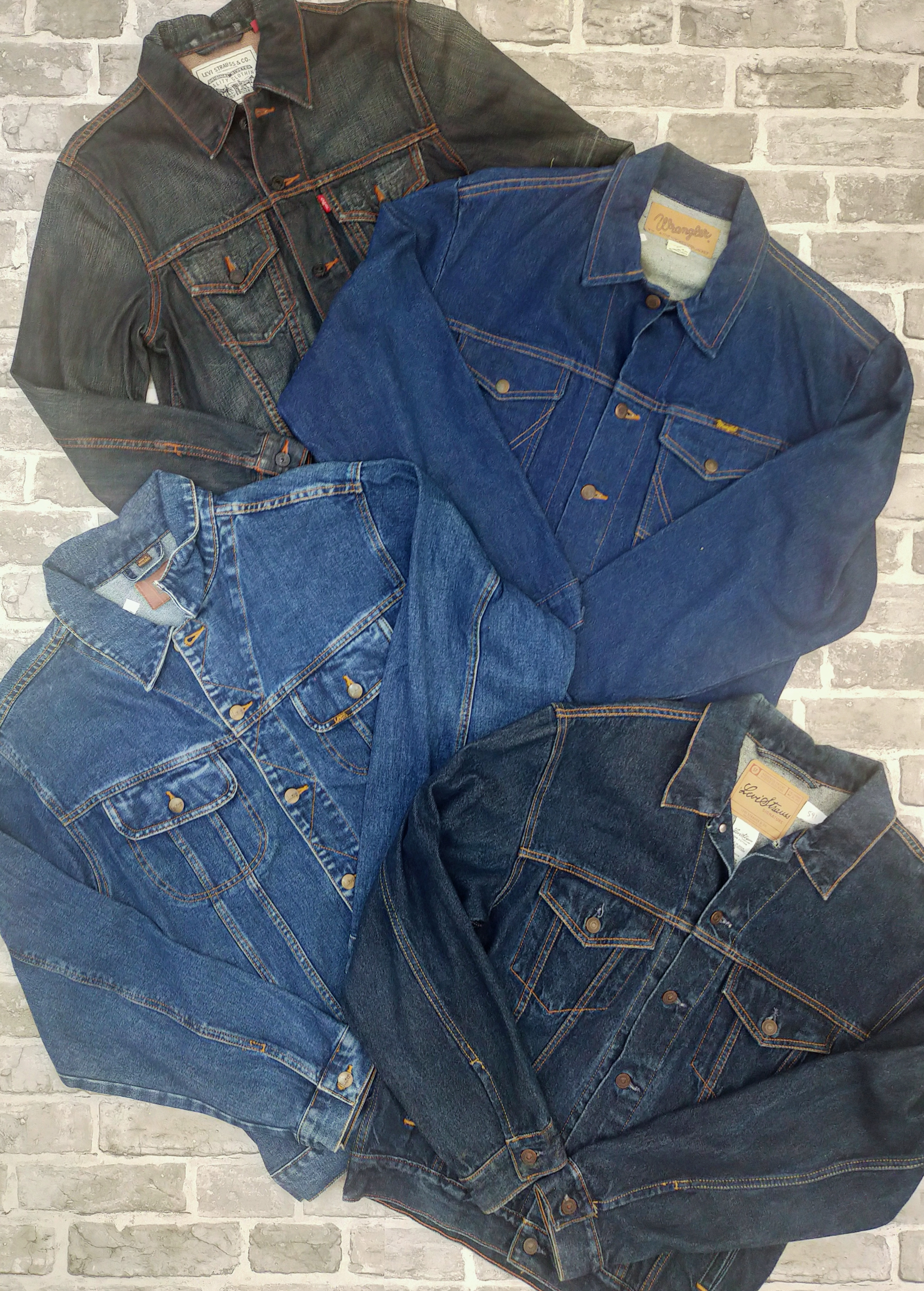 LLW LEVIS LEE WRANGLER Denim Jackets – Syed Vintage Wholesale