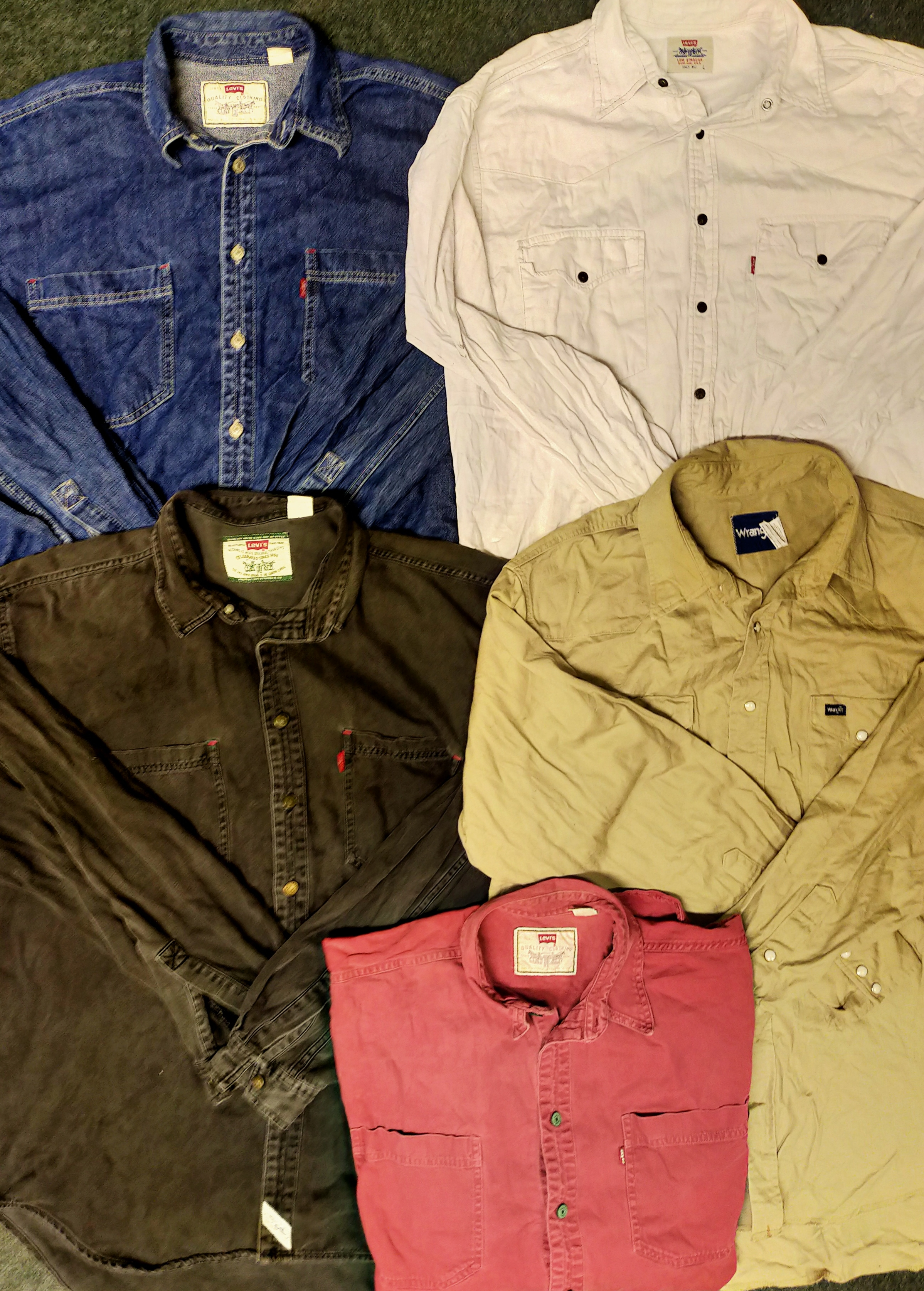 LLW Lee Levis Wrangler Shirts – Syed Vintage Wholesale