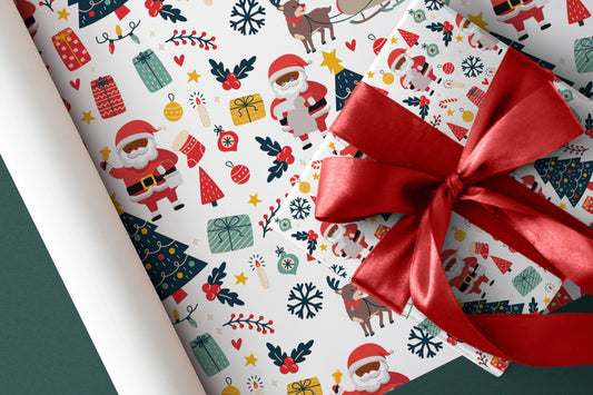 New Wrapping Paper Features Black Santa