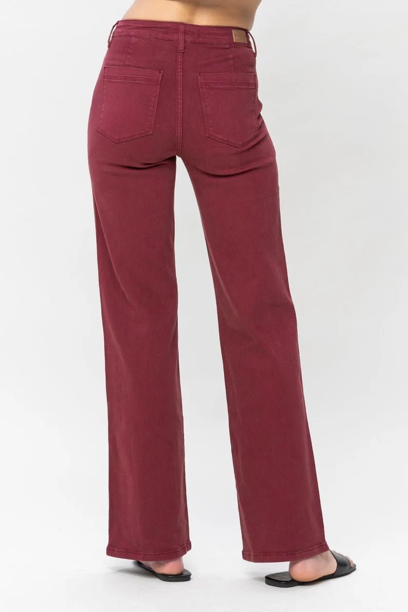 FRONT SEAM STRAIGHT JEANS