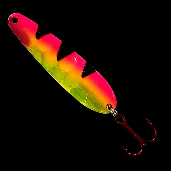 Pink Lemonade Walleye Whisperer Flutter Spoon – Bago Lures