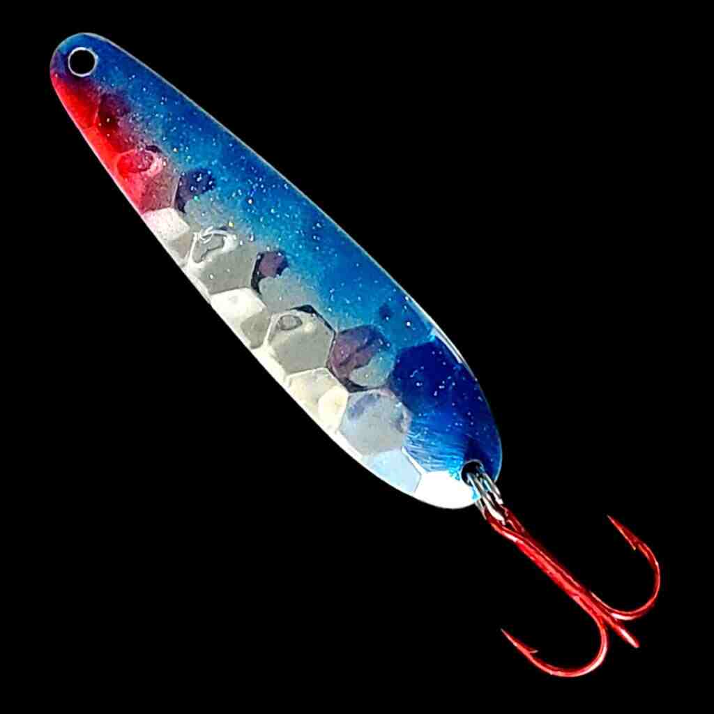 Purple Huckleberry Walleye Whisperer Flutter Spoon