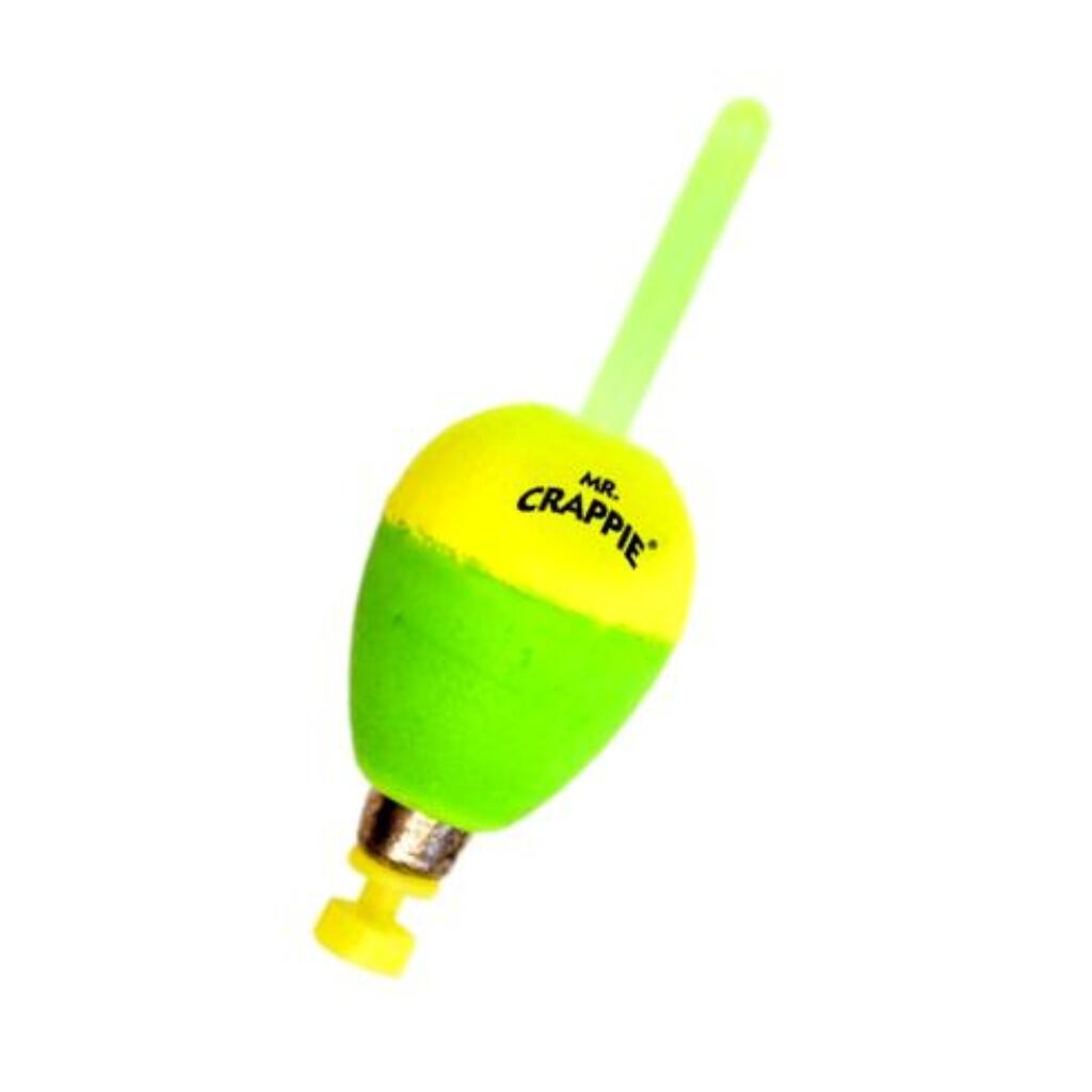 Mr. Crappie M2BW-2YG-GL Flo- Glo Lighted Bobbers, 2-1/2, Cigar