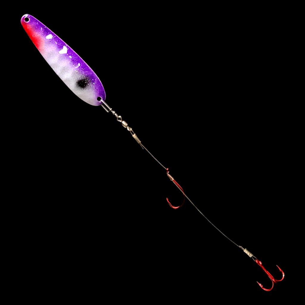 Purple Freeze Crawler Dancer Spoon Harness – Bago Lures