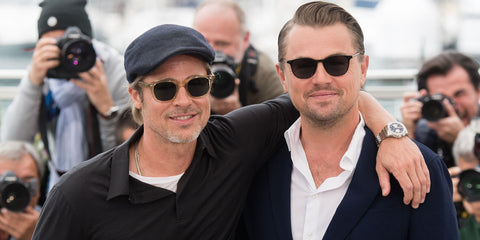 Brad Pitt and Leonardo di Caprio wearing Garrett Leight