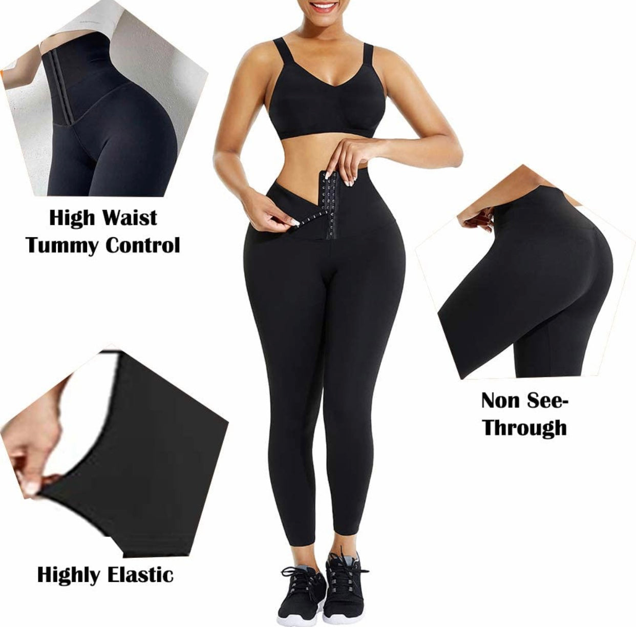 Hook Tummy Snatch Tight Fit Leggings- Various Colors – WardrobeNThings