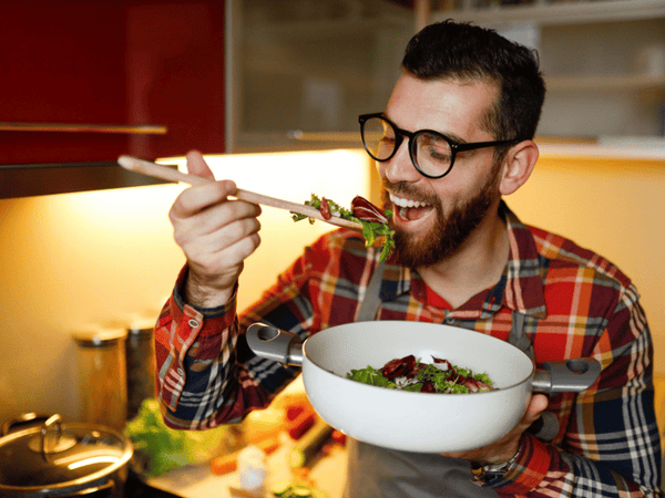 an image of a man with appetite control.