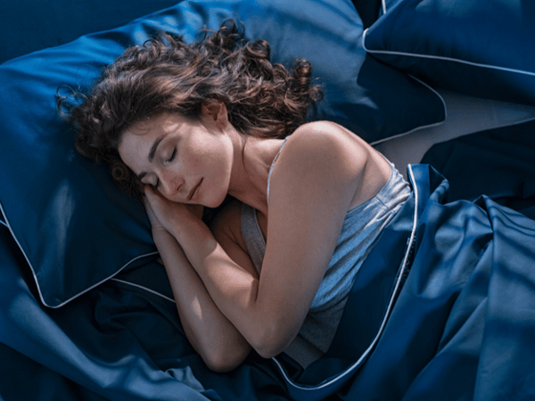 an image of a woman sleeping.