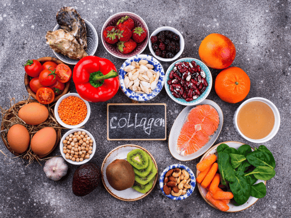 an image of collagen-rich foods