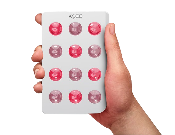 An image of Koze Mini on hand.