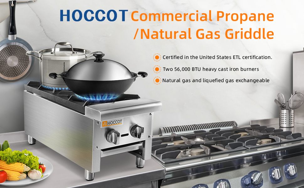 KICHKING Gas Countertop Radiant Charbroiler