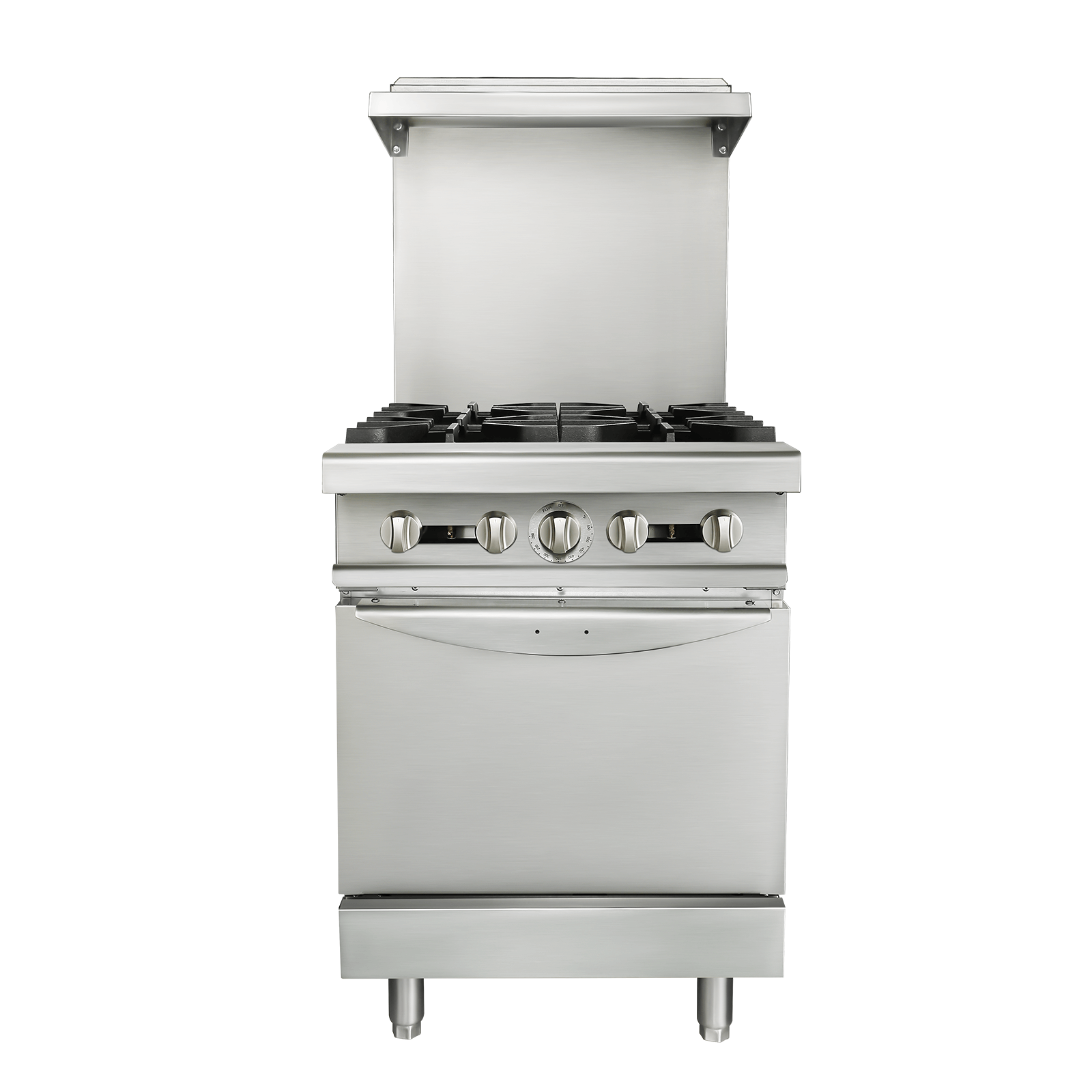 KICHKING 48 Commercial Ranges, 4 Burners, 24'' Griddle GAS Range with 2 Oven