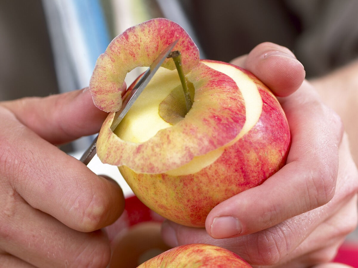 peeling apple