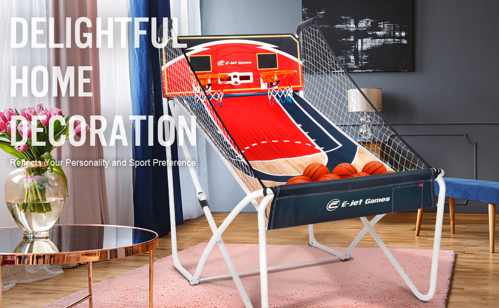 E-Jet Electronic Basketball Arcade Game, Exclusive Online Game Mode