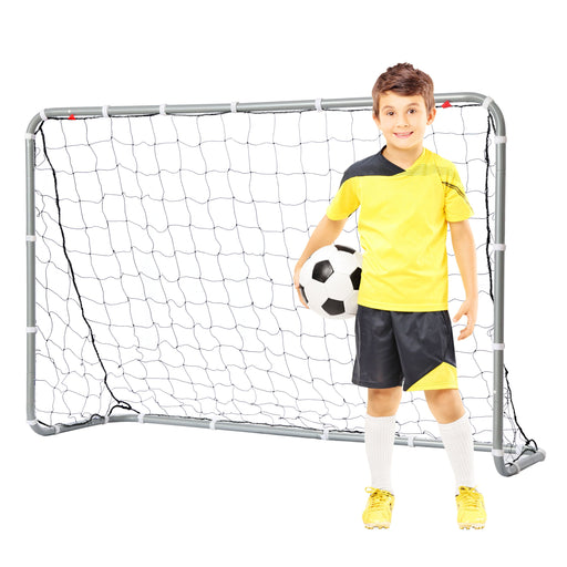 Kids Football Net, 6ft x 4ft Metal Soccer Goals, Set of 2
