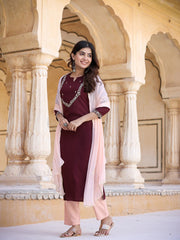 kurta with trousers and dupatta set