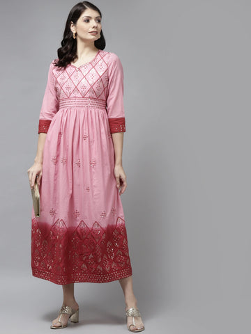 pink_&_maroon_ethnic_dress