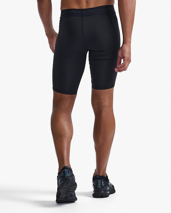 2XU Running Compression Tights Mens - Black/Outline Union Jack